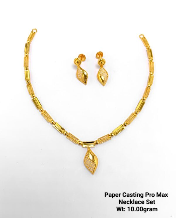 Paper Casting Necklace Set Plain 20