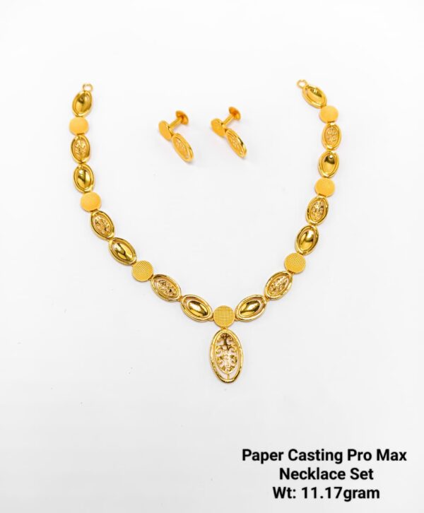 Paper Casting Necklace Set Plain 18