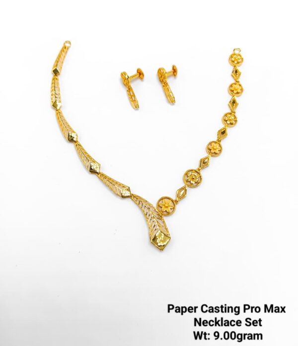 Paper Casting Necklace Set Plain 16