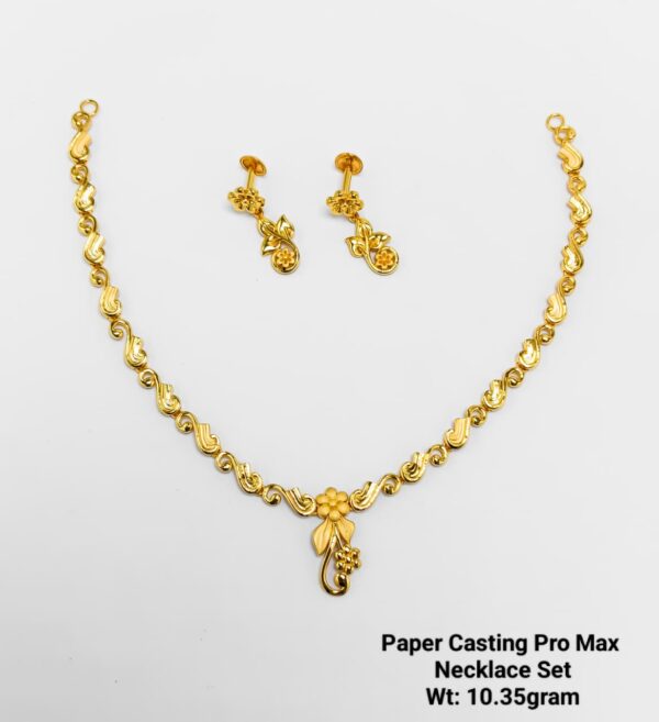 Paper Casting Necklace Set Plain 17