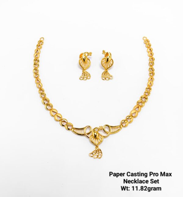 Paper Casting Necklace Set Plain 12