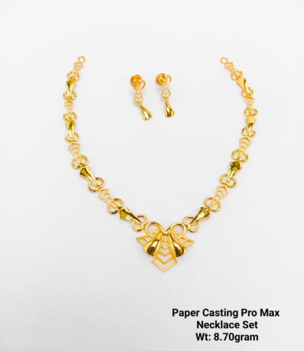 Paper Casting Necklace Set Plain 13