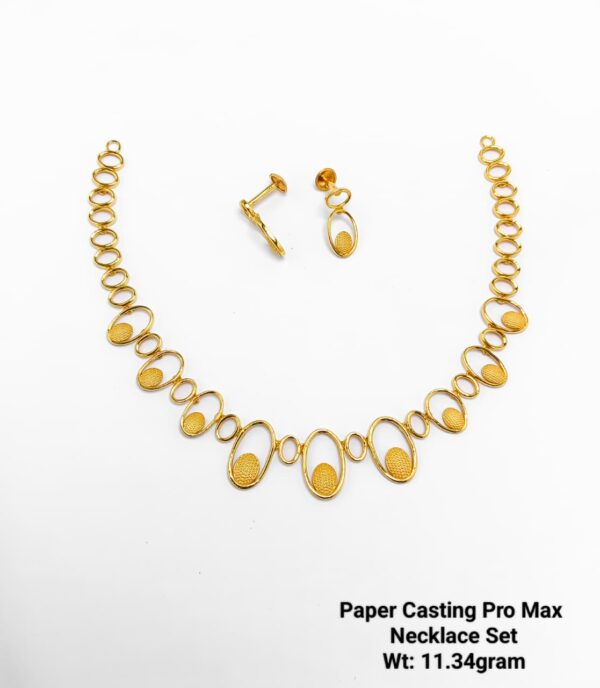 Paper Casting Necklace Set Plain 9