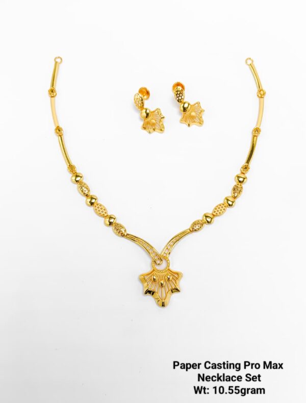 Paper Casting Necklace Set Plain 8