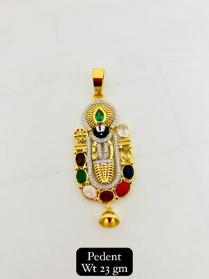 balaji gold pendant