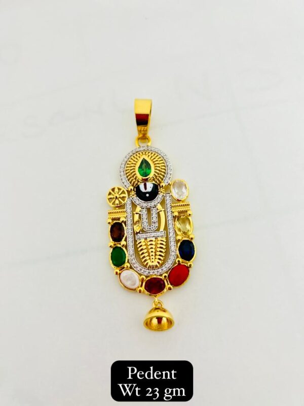 balaji gold pendant
