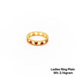 Gold Ring Plain for ladies