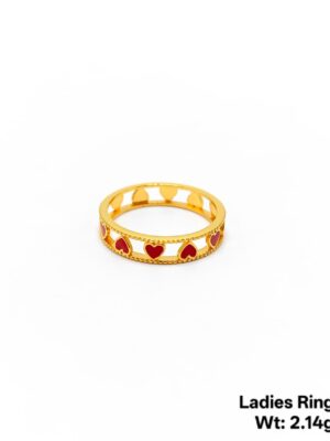 Gold Ring Plain for ladies