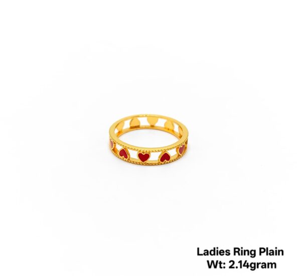 Gold Ring Plain for ladies