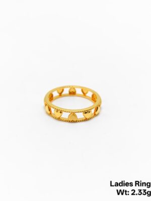 Gold Ring Plain for ladies