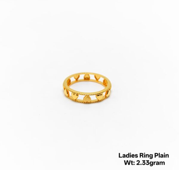 Gold Ring Plain for ladies