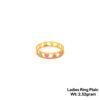 Gold Ring Plain for ladies