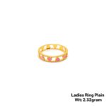 Gold Ring Plain for ladies