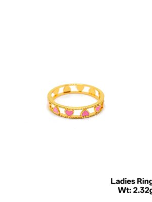 Gold Ring Plain for ladies