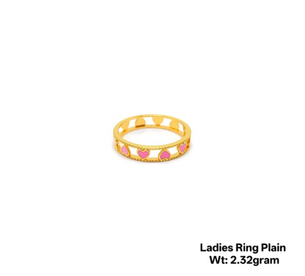 Gold Ring Plain for ladies