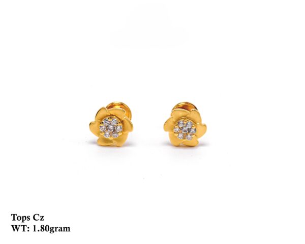 Round gold tops design for traditional or modern wear