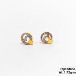 Trendy spiral shaped gold ear tops for western outfit daily wear
