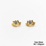 spiritual lotus flower gold earrings gift for her