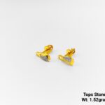 lightweight gold arrow earrings for women under 2 grams