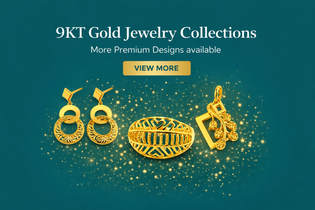 9KT Gold Jewelry collection from manufacturer
