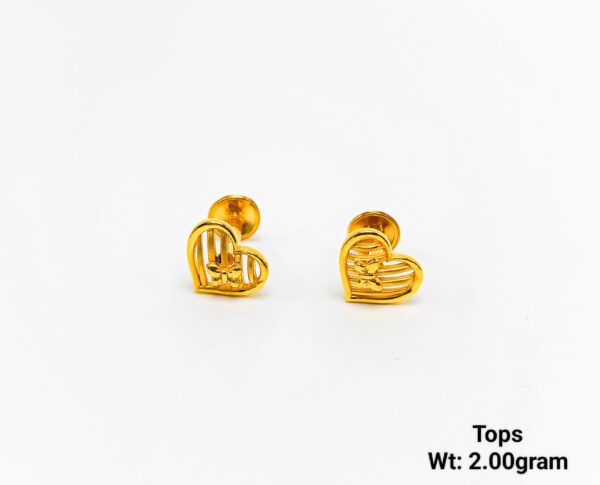 Delicate Gold Heart Tops with Intricate Filigree Detail - 2.00g