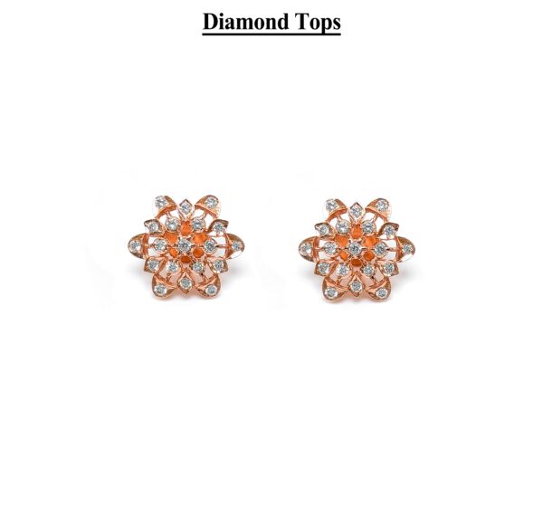 Exquisite Emerald and Diamond Snowflake Earrings with 66 Brilliant Accents