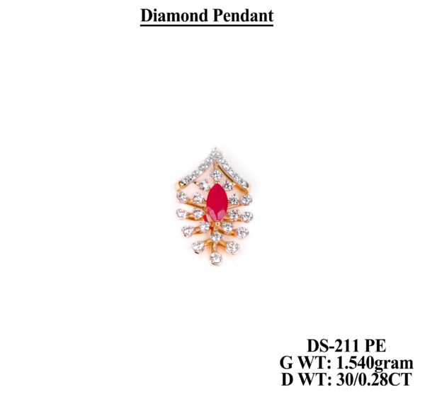 Elegant 0.28CT Floral Diamond Pendant in Rose Gold