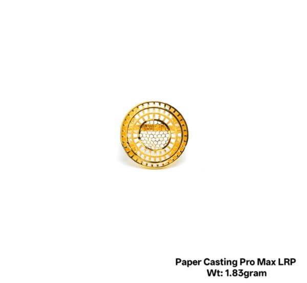 Intricate Floral Filigree Gold Ring - 1.83 Gram Paper Casting Design