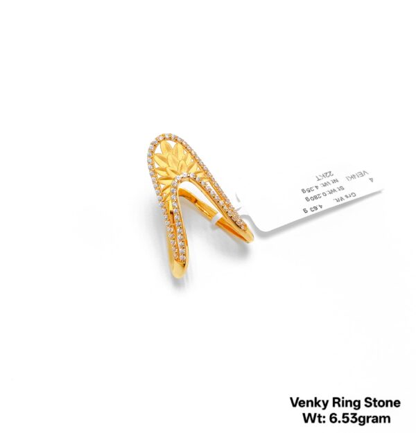 Luxurious Venky Designer Gold Ring - 6.53 Gram Weight