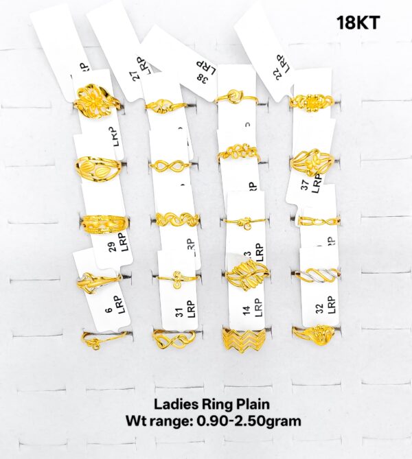 22KT Gold Lightweight Floral & Filigree Paper Casting Rings (0.90-2.50g)