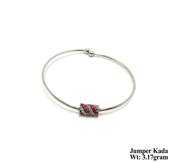 Modern 925 Silver Jumper Kada for Women- Lightweight 3.17g