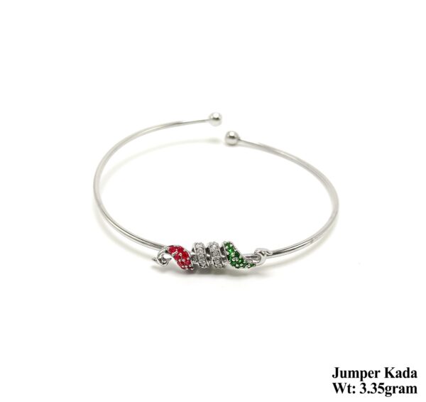 Modern 925 Silver Jumper Kada for Women- Lightweight 3.35g