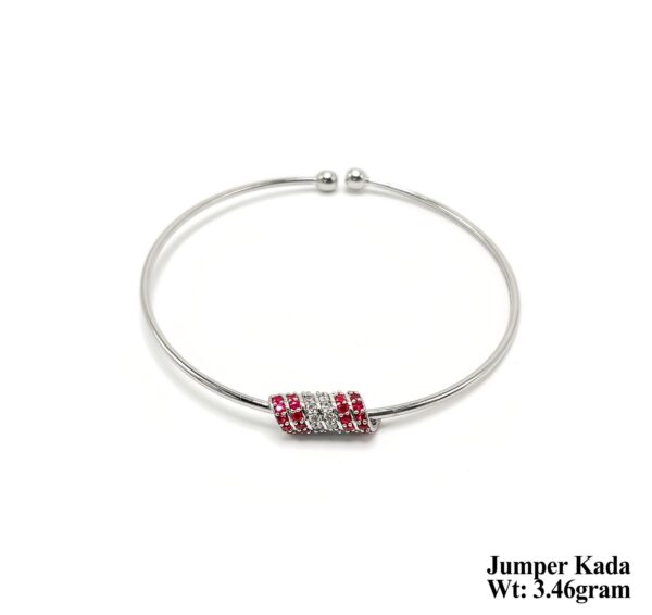 Modern 925 Silver Jumper Kada for Women- Lightweight 3.46g