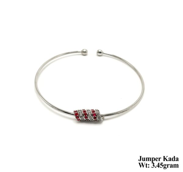 Modern 925 Silver Jumper Kada for Women- Lightweight 3.45g