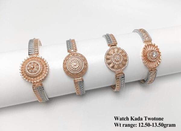 Elegant Luxury 925 silver Two-Tone Kada Collection - 10.5g to 15.7g Range
