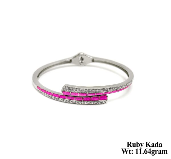 Elegant 11.64 Gram 925 Sterling Silver Spring Kada for Women