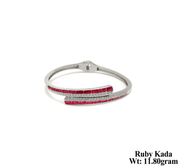 Elegant 11.80 Gram 925 Sterling Silver Spring Kada for Women