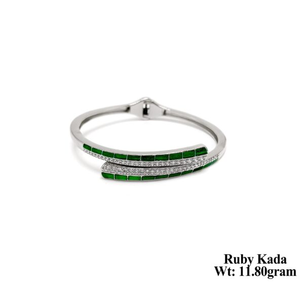 Elegant 11.80 Gram 925 Sterling Silver Spring Kada for Women