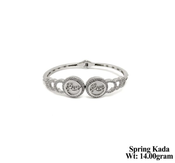 Handcrafted Sterling Silver Spring Kada - 14 Grams of Elegance