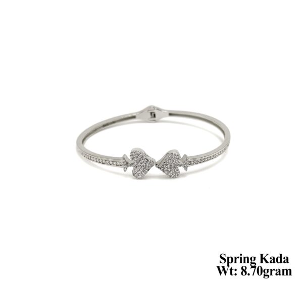 Handcrafted Sterling Silver Spring Kada - 9 Grams of Elegance