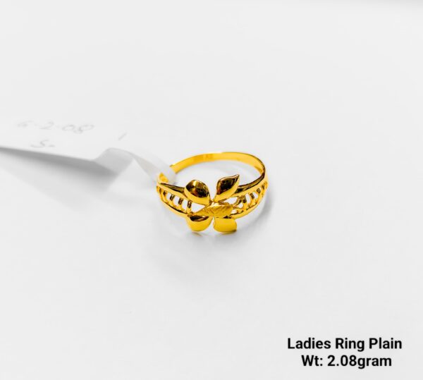 Delicate Yellow Gold Butterfly Motif Ring for Women - 2.08 Grams