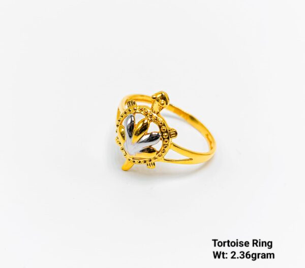 2.36g Elegant Gold Kachua Ring - Traditional Vastu Symbolic Jewelry